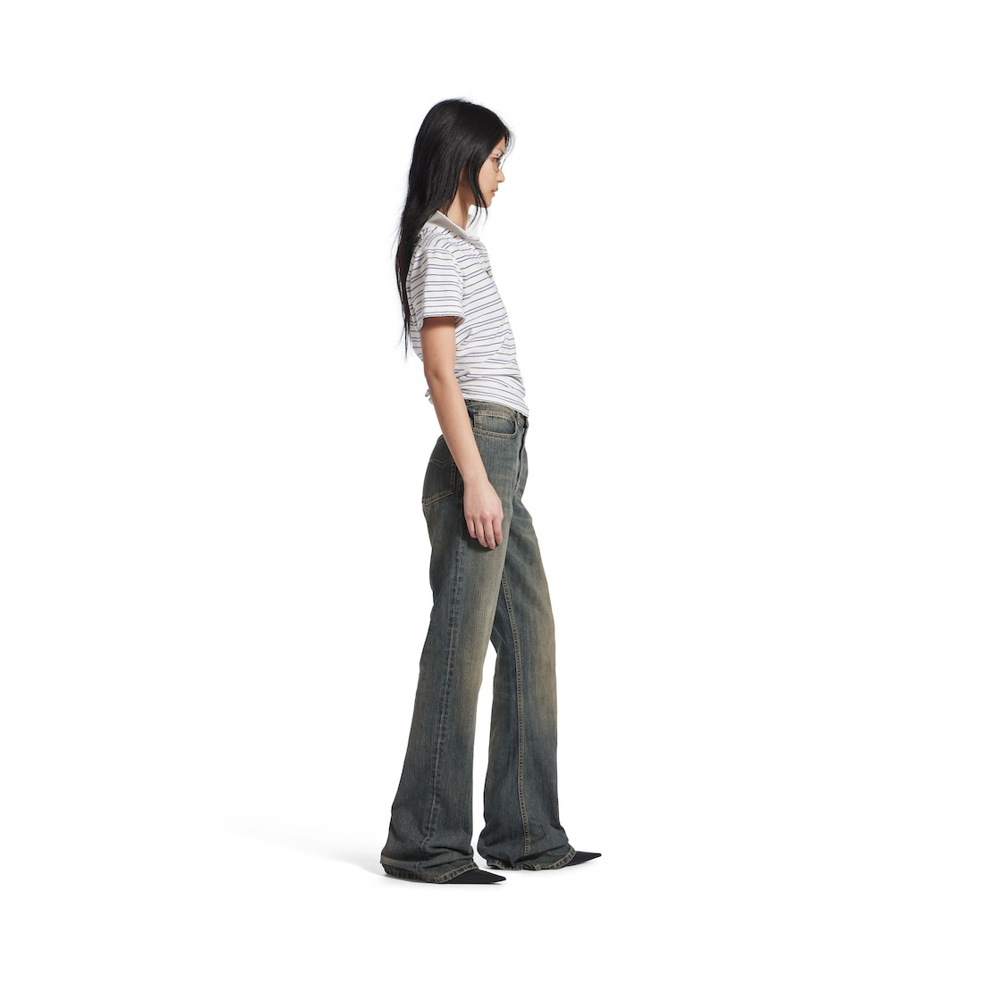 Bootcut Pants in Light Blue - 5