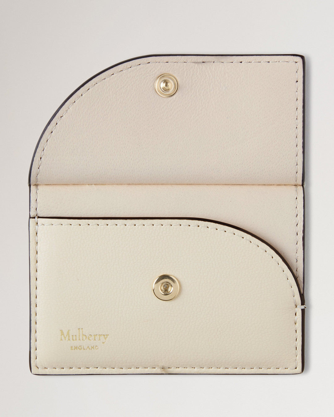 Compact Cardholder Eggshell & Linen Green Micro Classic Grain - 2