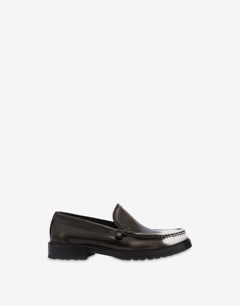 COLLEGE GRADIENT-EFFECT CALFSKIN LOAFERS 2