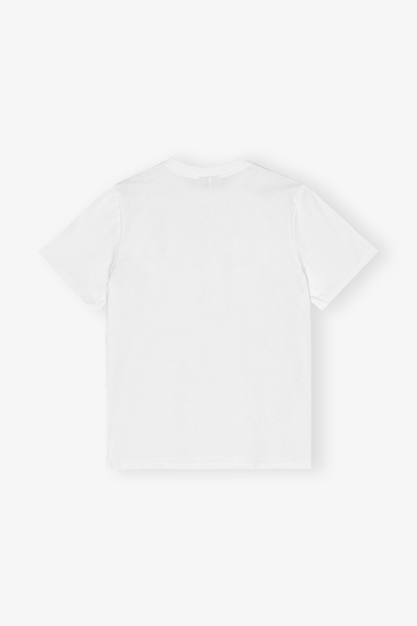 WHITE BASIC JERSEY CAT RELAXED T-SHIRT - 6