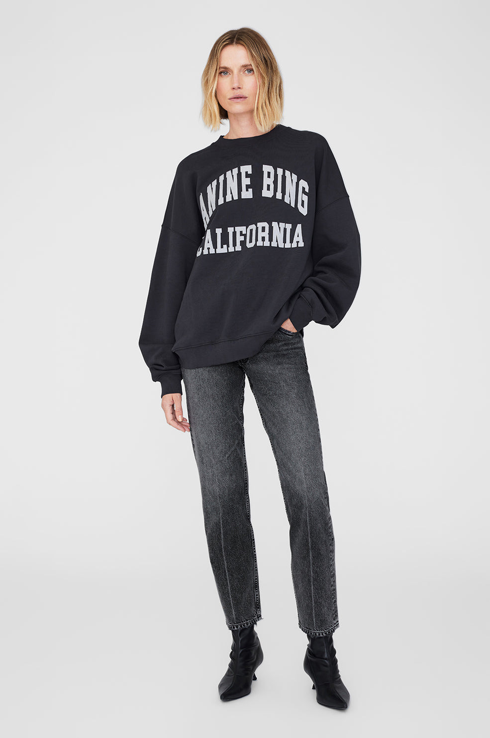 Miles Sweatshirt Anine Bing - Vintage Black - 2
