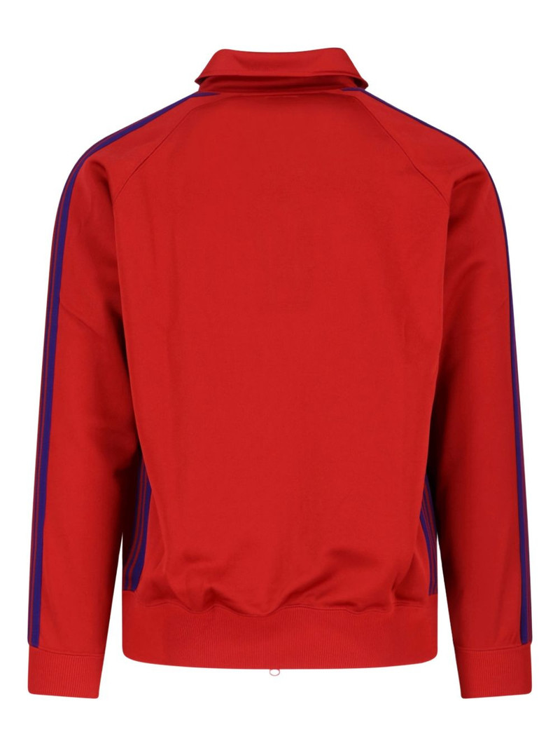 NEEDLES logo-detail striped sweater outlook