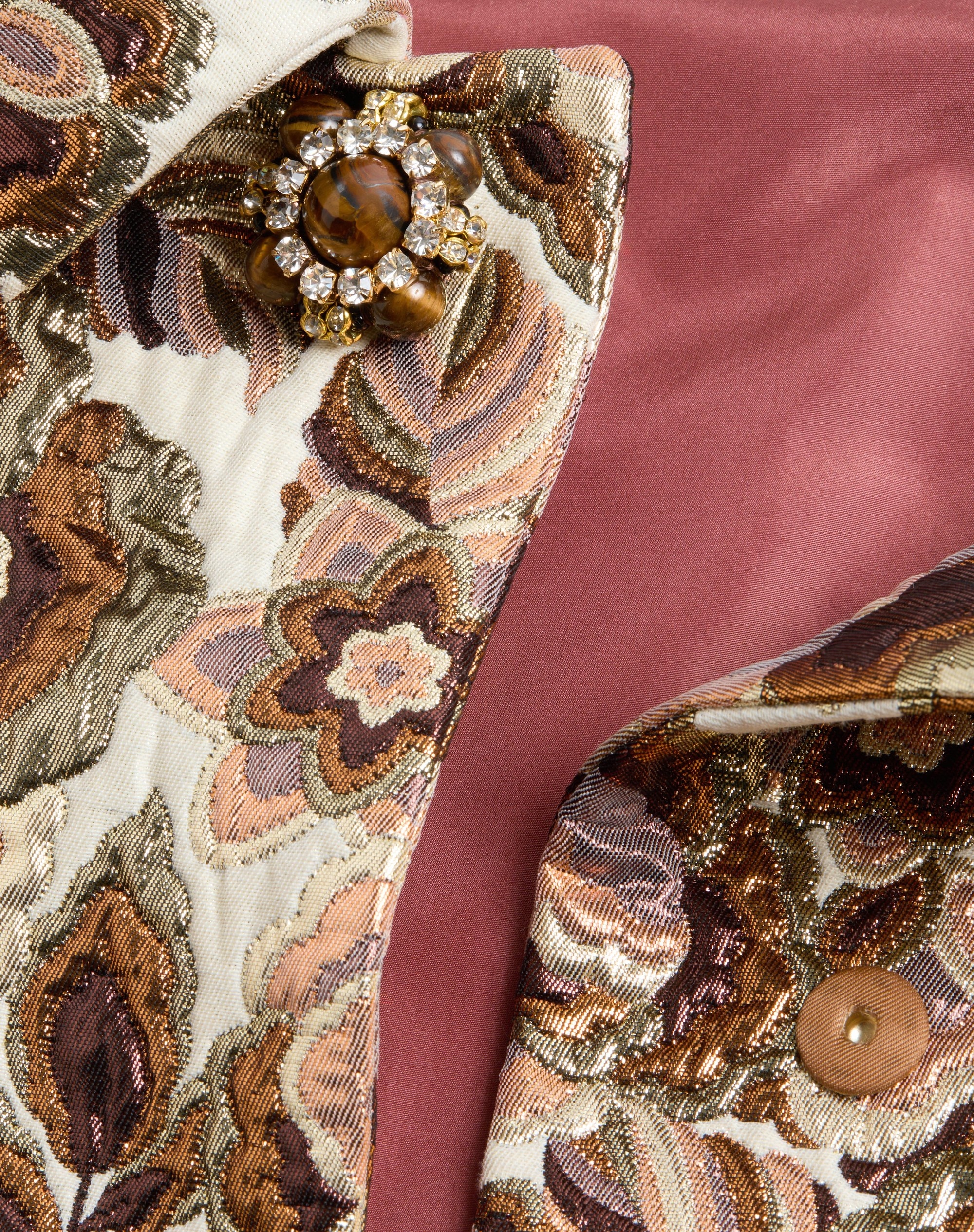 APRES L'HIVER MATELASSE' ROSE LUREX JACKET - 10