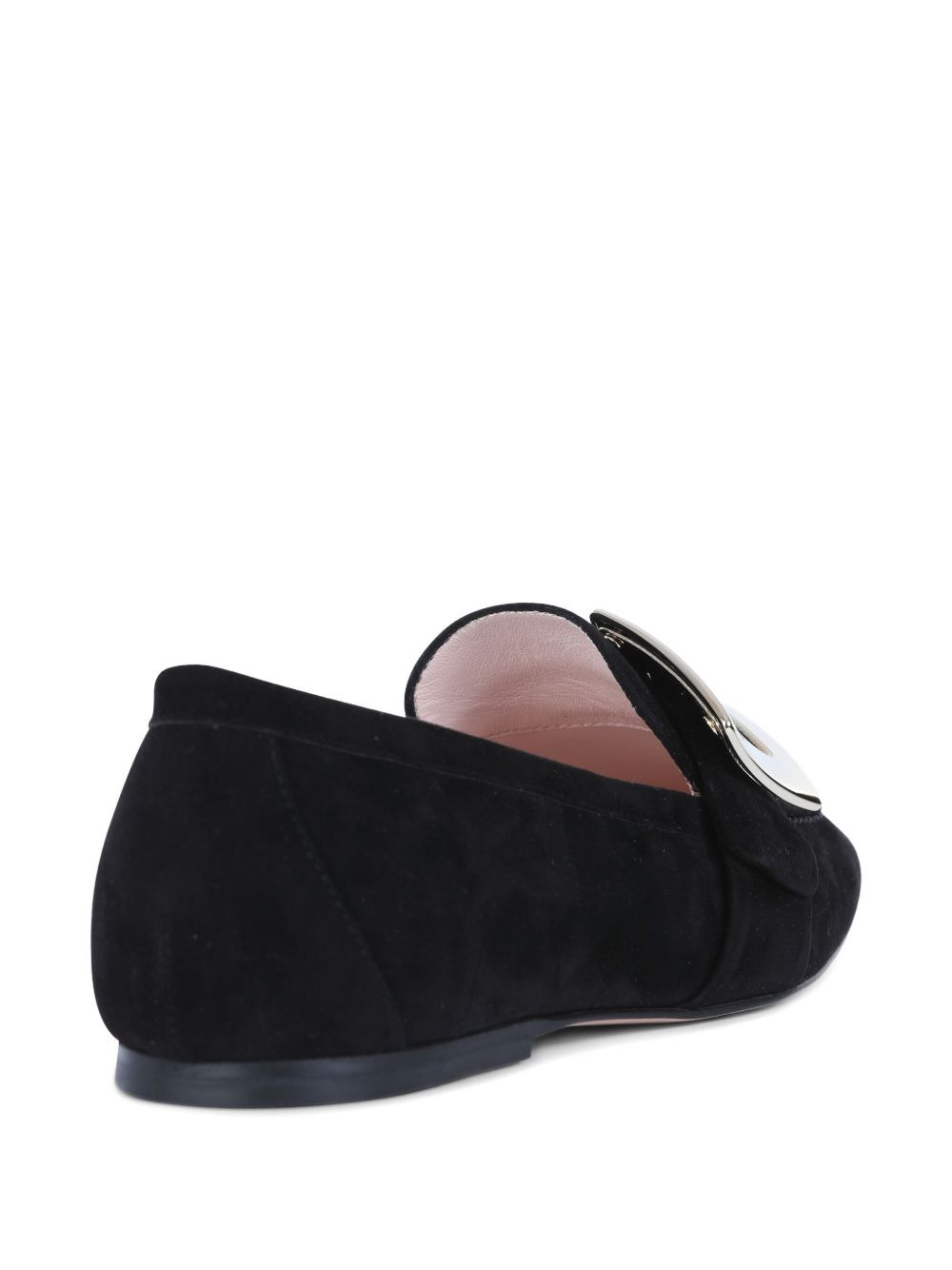buckle-detail suede loafers - 3