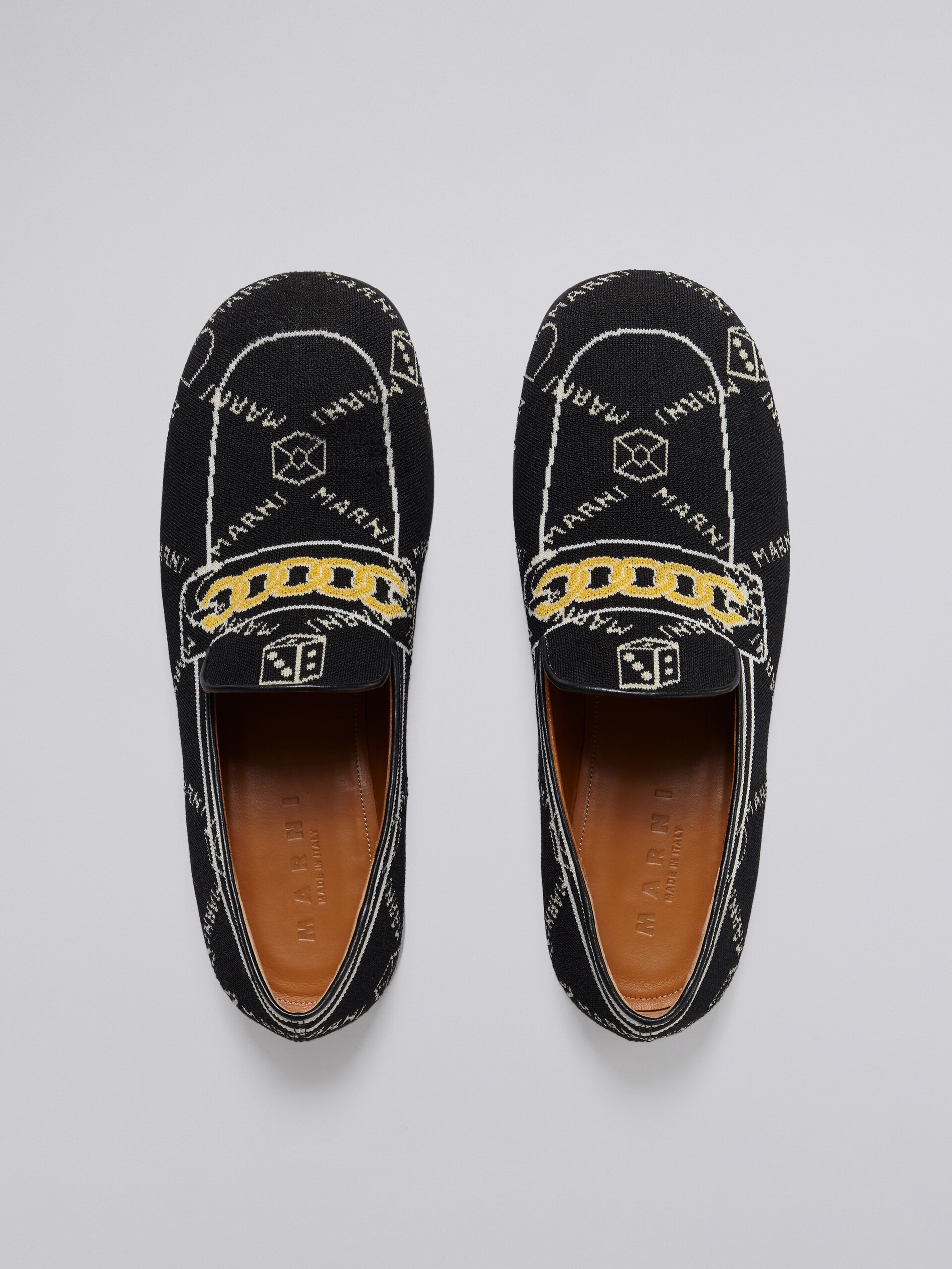 MARNIGRAM TROMPE L'ŒIL JACQUARD MOCCASIN - 4