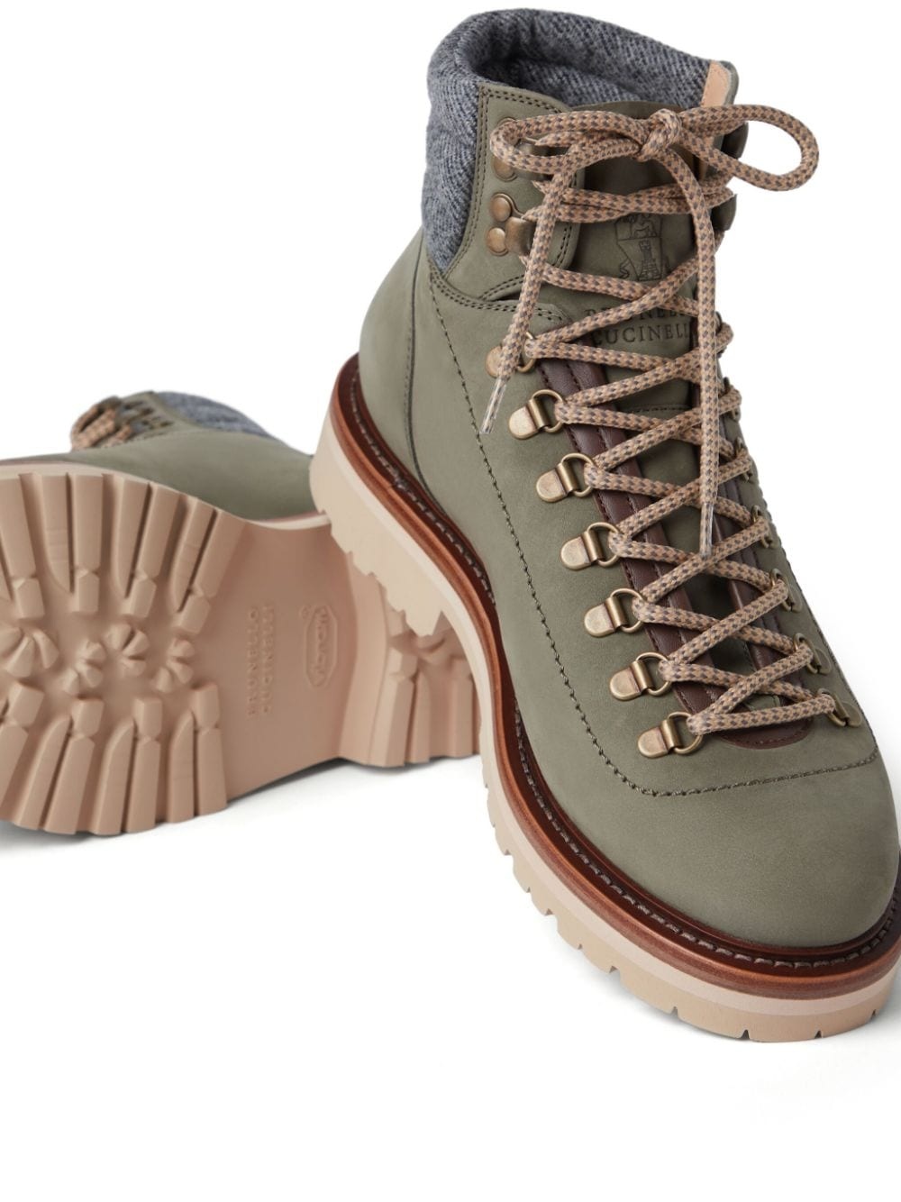 lace-up hiking boots - 4
