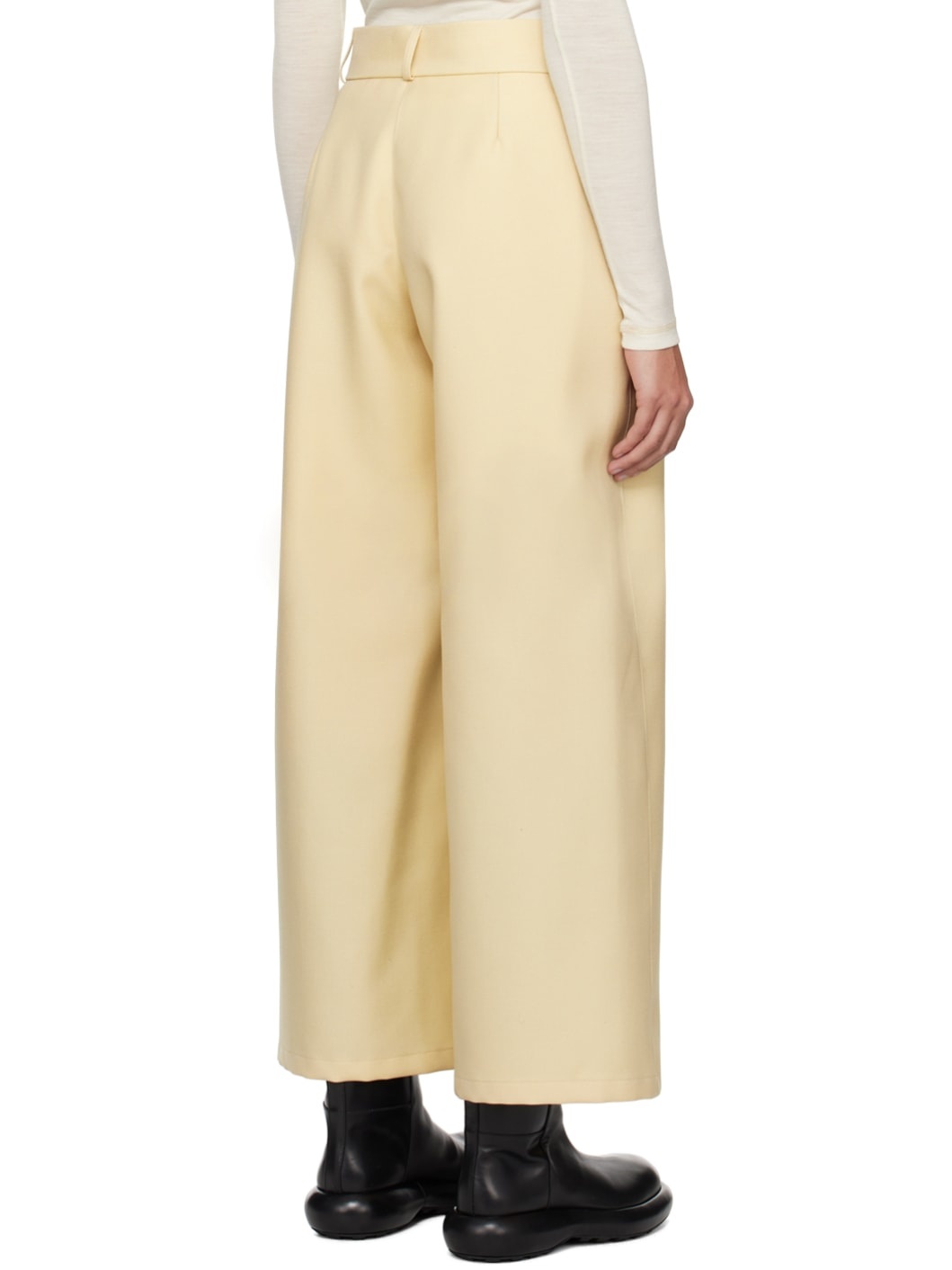 Yellow Relaxed-Fit Trousers - 3