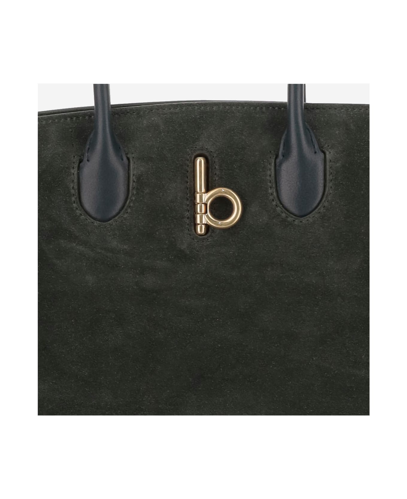 'rocking Horse' Green Suede Bag - 5