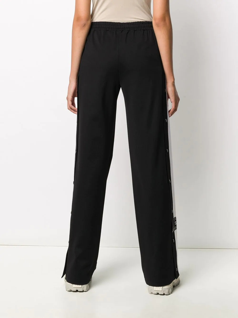 side-stripe wide-leg track pants - 4