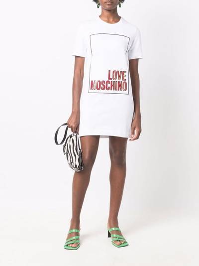 Moschino logo-print T-shirt dress outlook