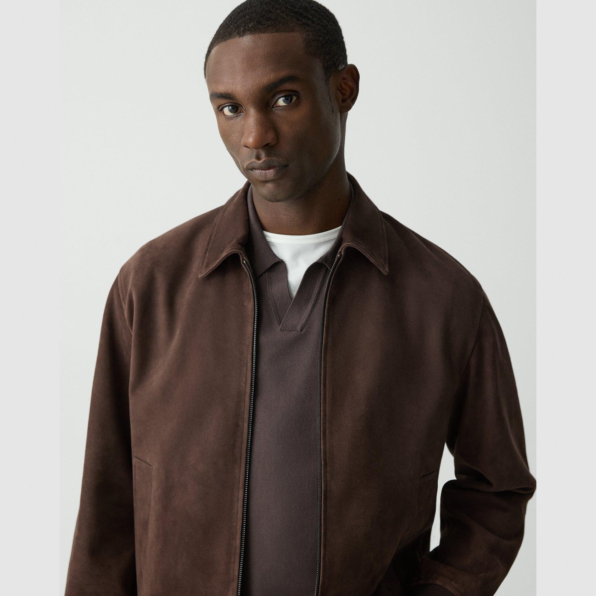 Wyatt Zip Jacket in Suede - 5