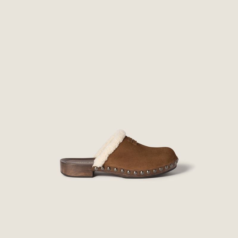 Suede clogs 2