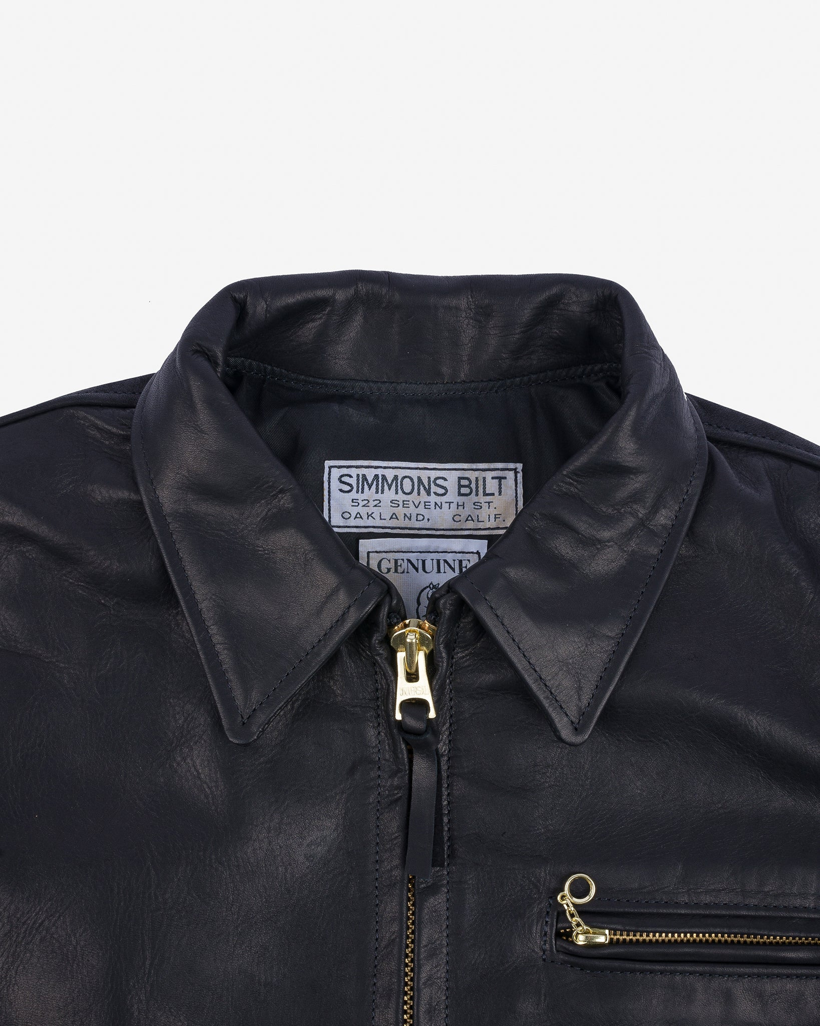 IHSB-SAV-BLK Iron Heart x Simmons Bilt Horsehide Savannah Jacket - Black - 8