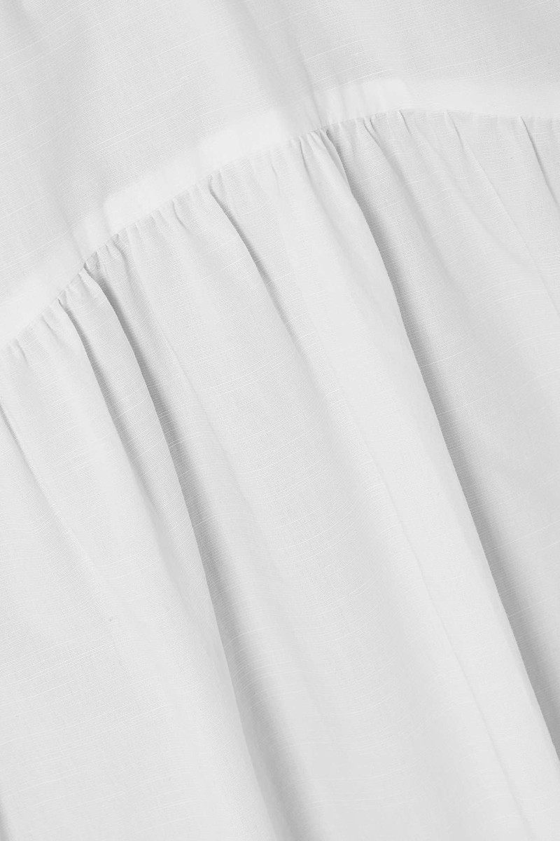 Tiered cotton-voile midi dress 4