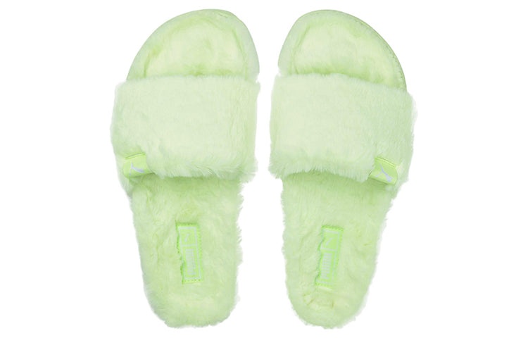 (WMNS) PUMA Leadcat 20 YLM Sports Slippers Green 385803-03 - 5
