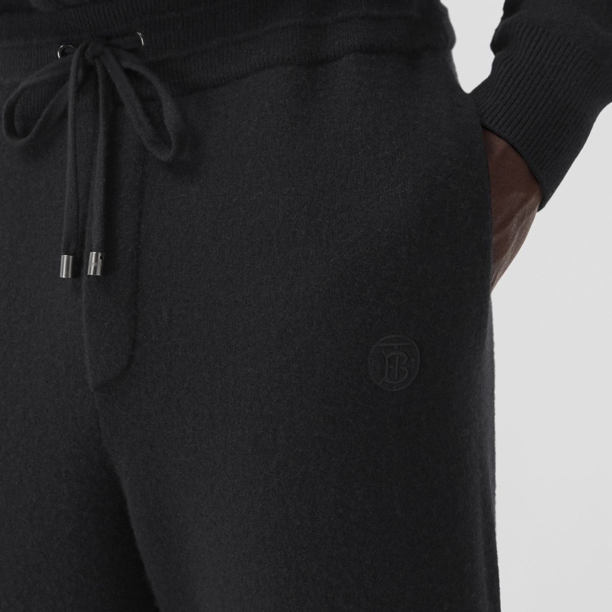 Monogram Motif Cashmere Blend Jogging Pants - 3