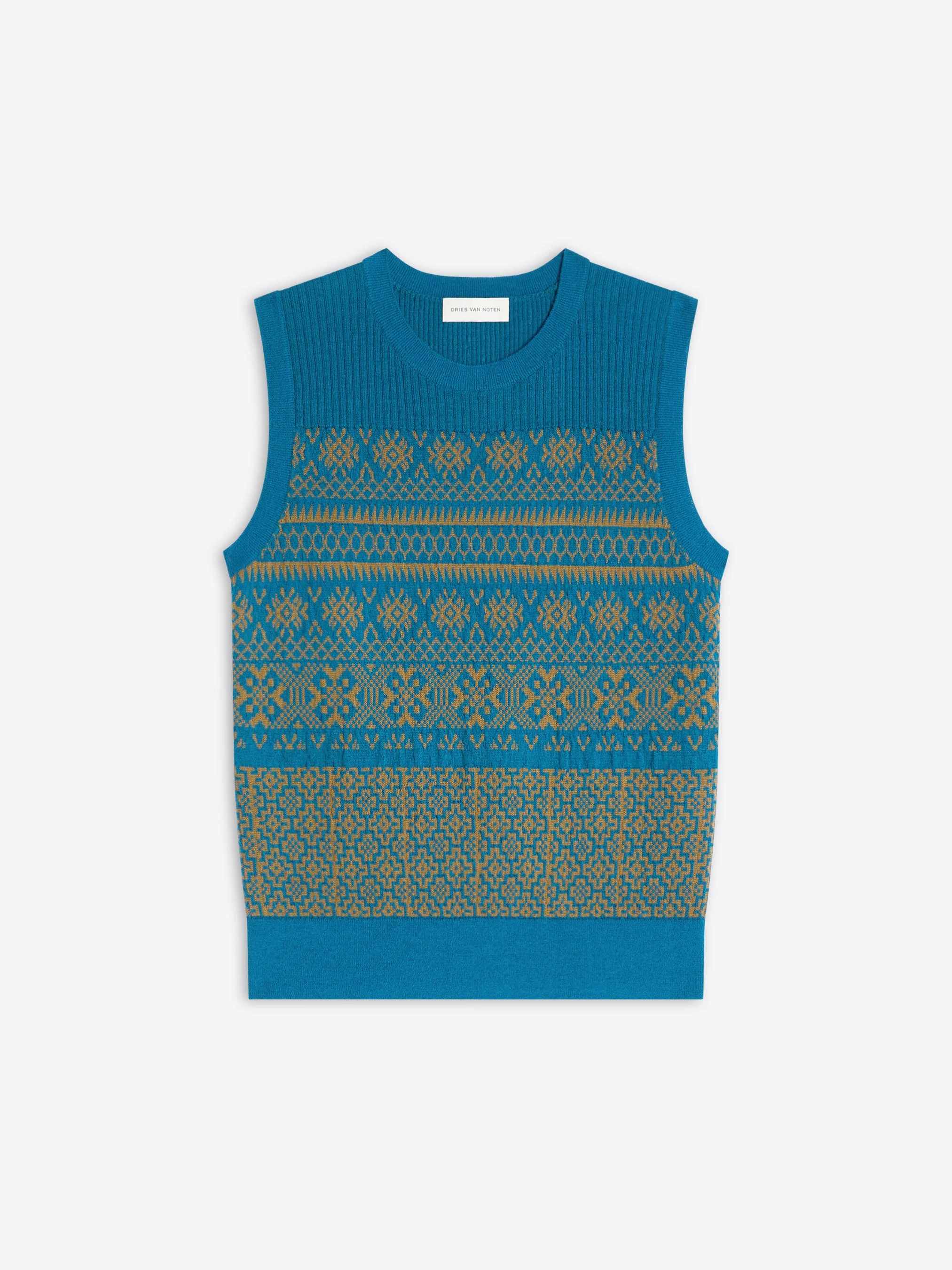 JACQUARD WOOL SWEATER - 1