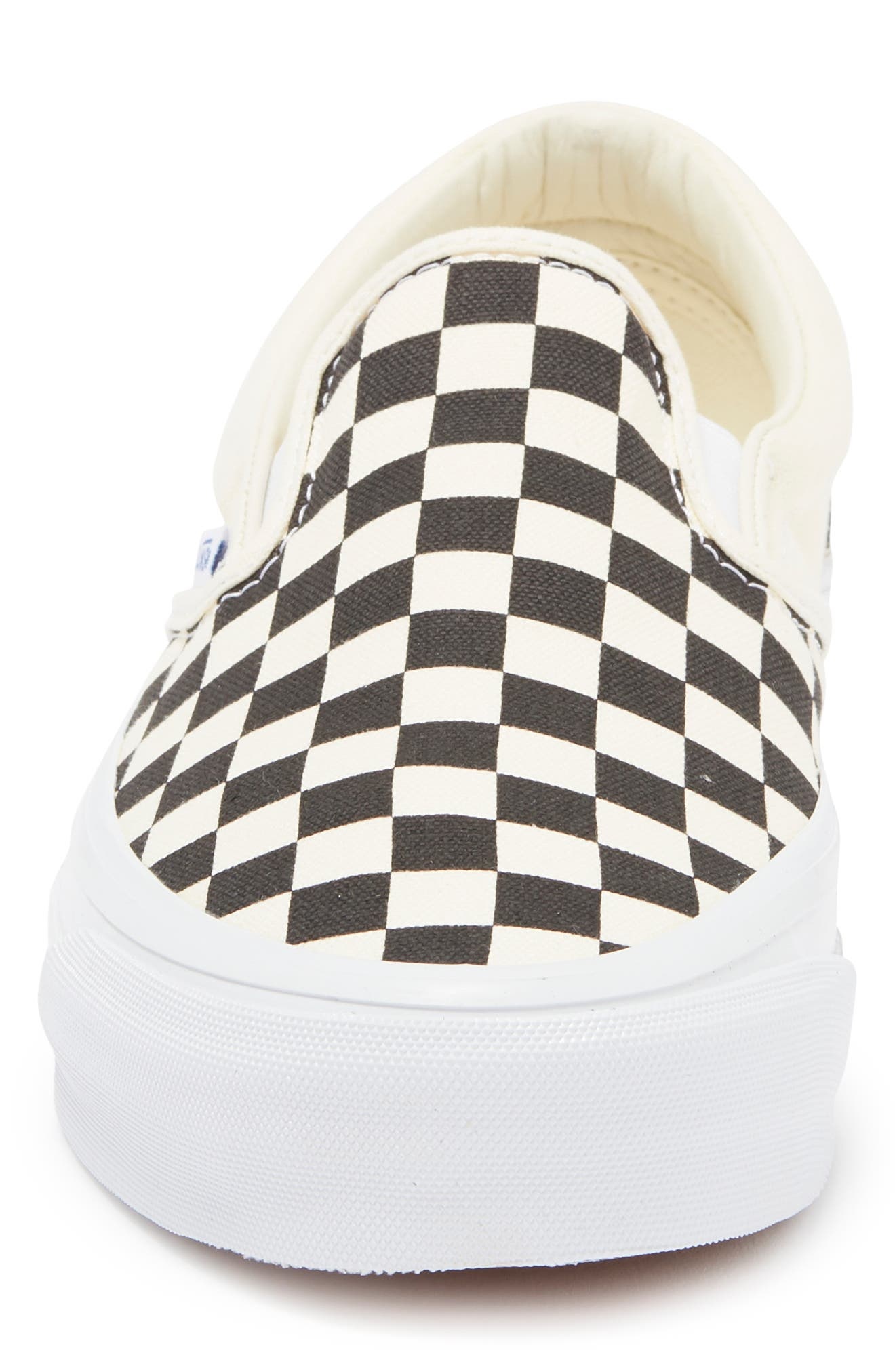 Vans Premium Authentic Reissue 98 Slip-On Sneaker in Checkerboard Black/Off White at Nordstrom - 4