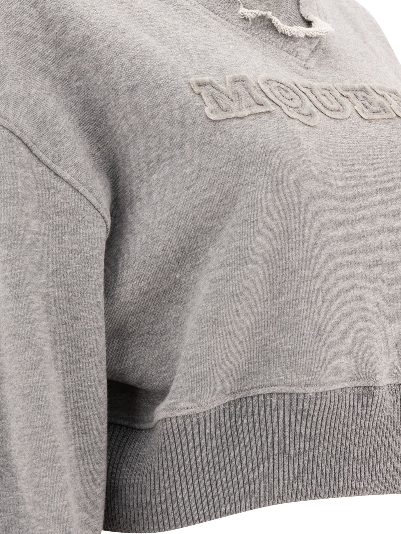 Alexander Mcqueen Cropped Sweatshirt With Mcqueen Logo - 4