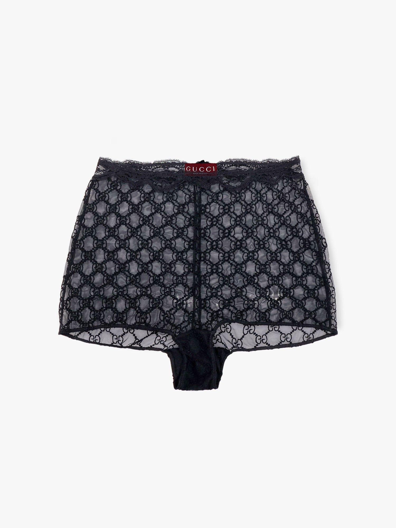 Gucci Lace Culottes With All-Over Gg Motif - 1