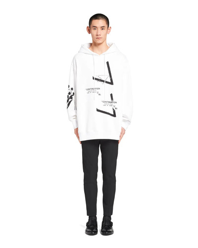 Prada Printed cotton fleece sweatshirt outlook