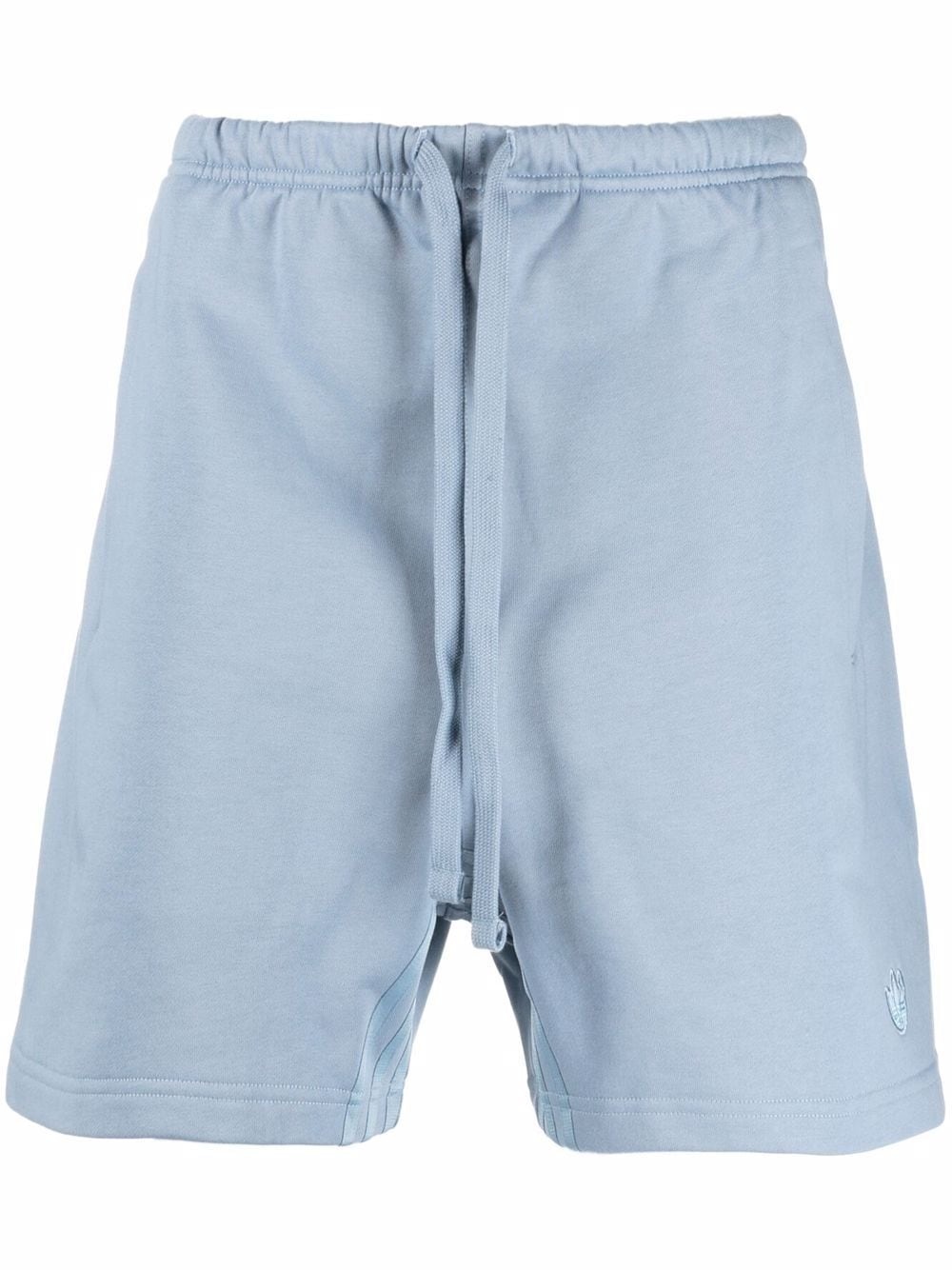 logo-patch cotton track shorts - 1