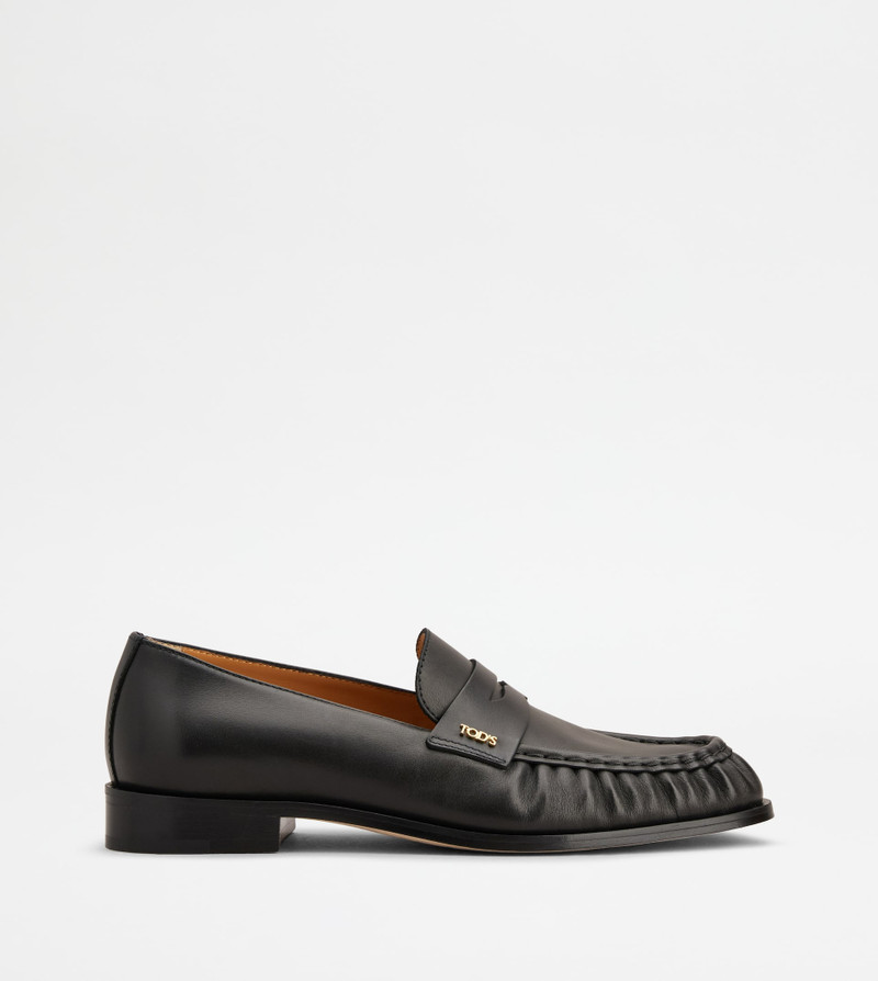 LOAFERS IN LEATHER - BLACK 1