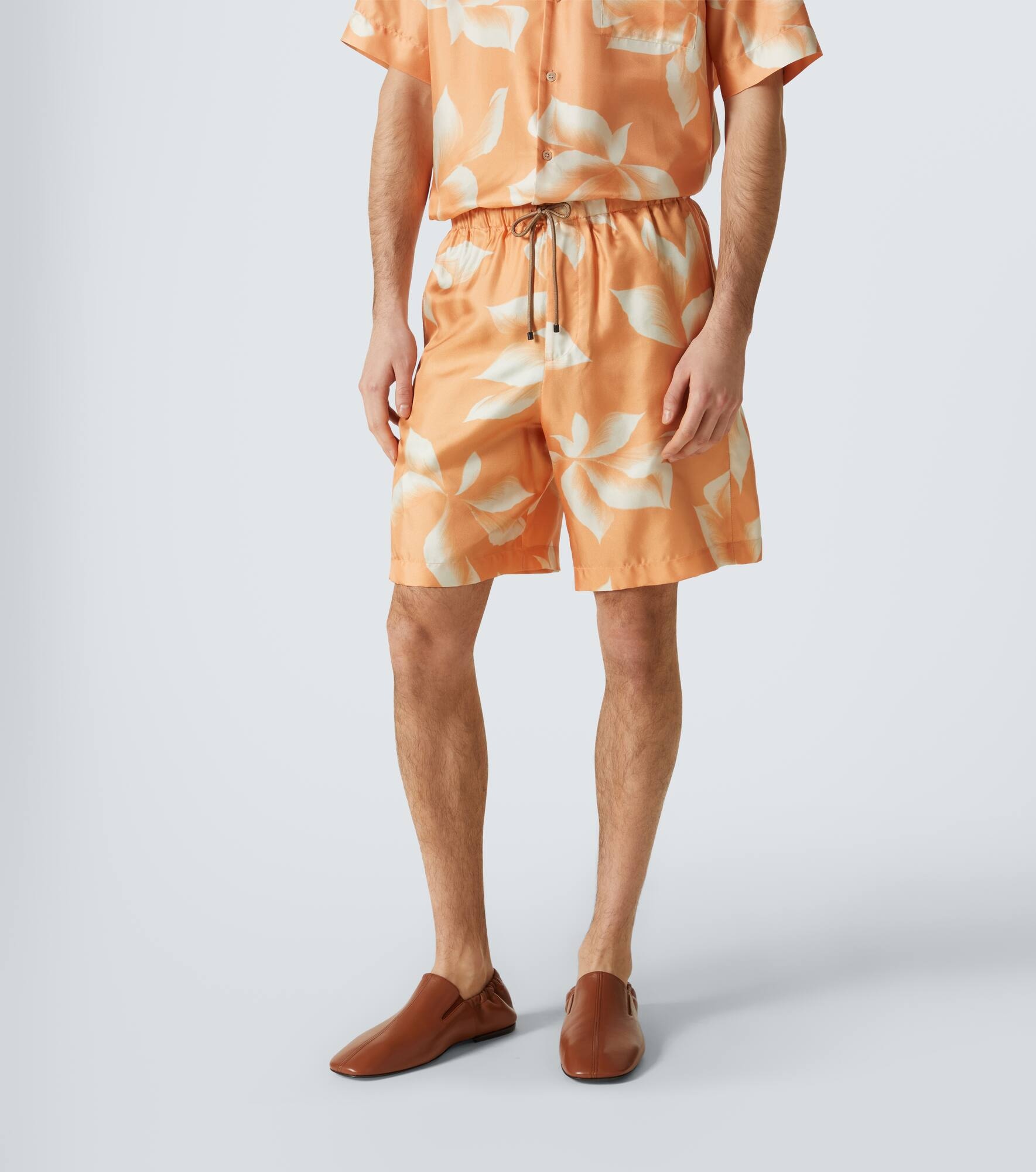 Printed silk shorts - 3
