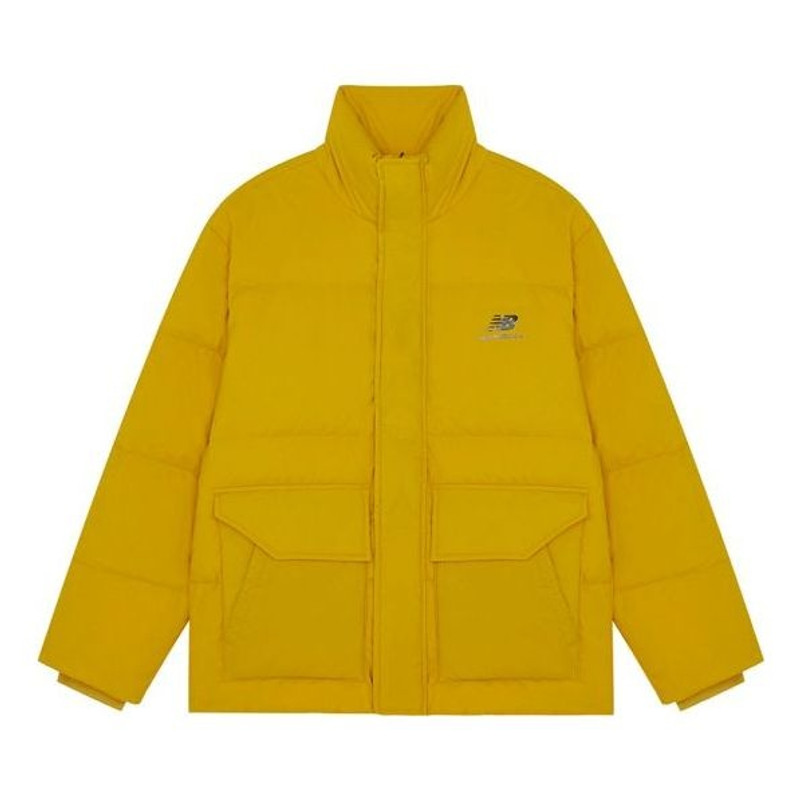 New Balance Logo Print Warm Jacket 'Yellow' AMJ14309-MSU - 1