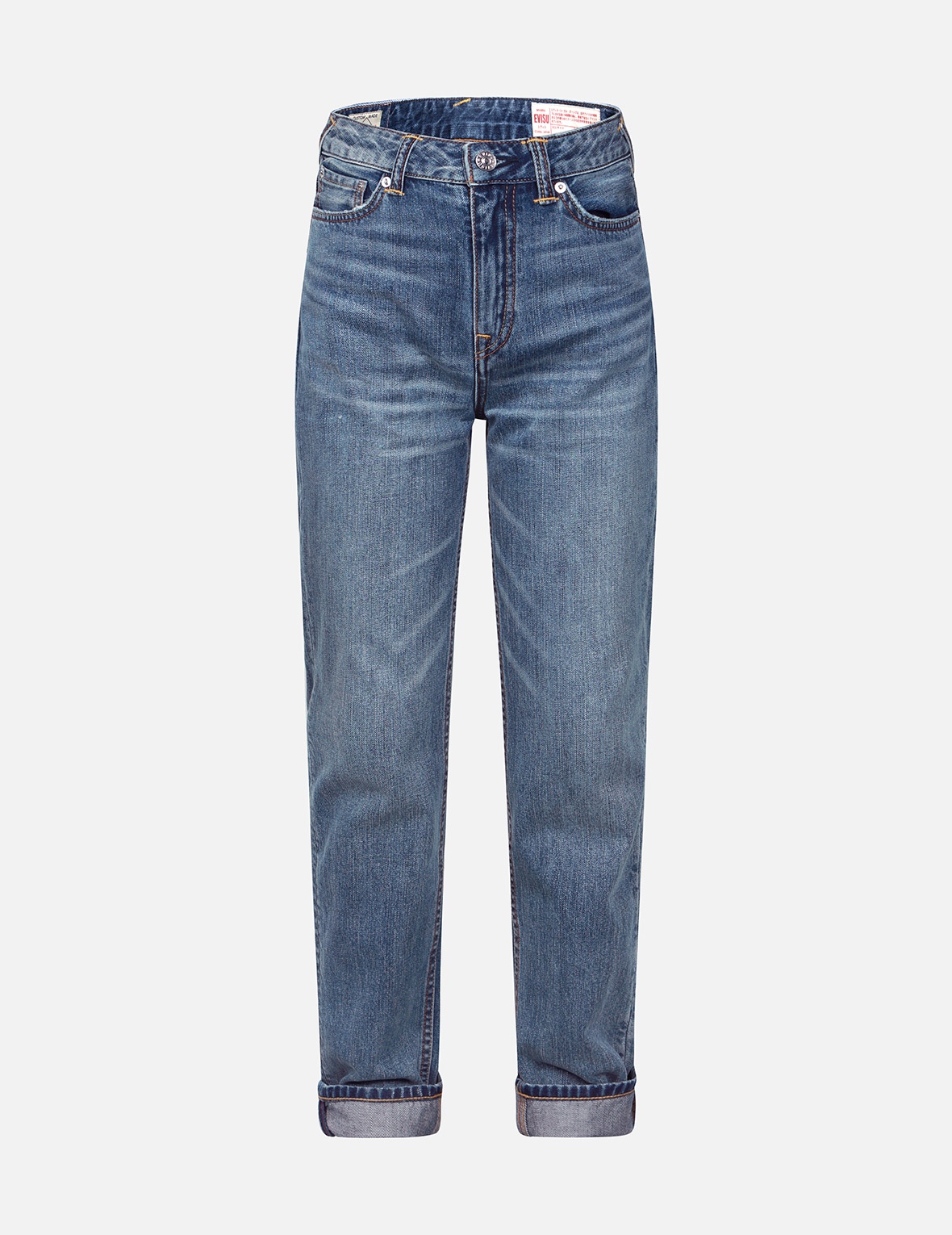 SEAGULL EMBROIDERY STRAIGHT FIT JEANS - 2
