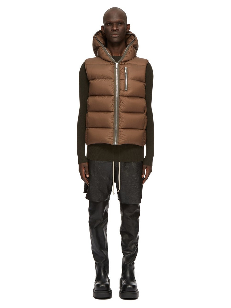 Quilted Nylon Hooded Down Gilet 8
