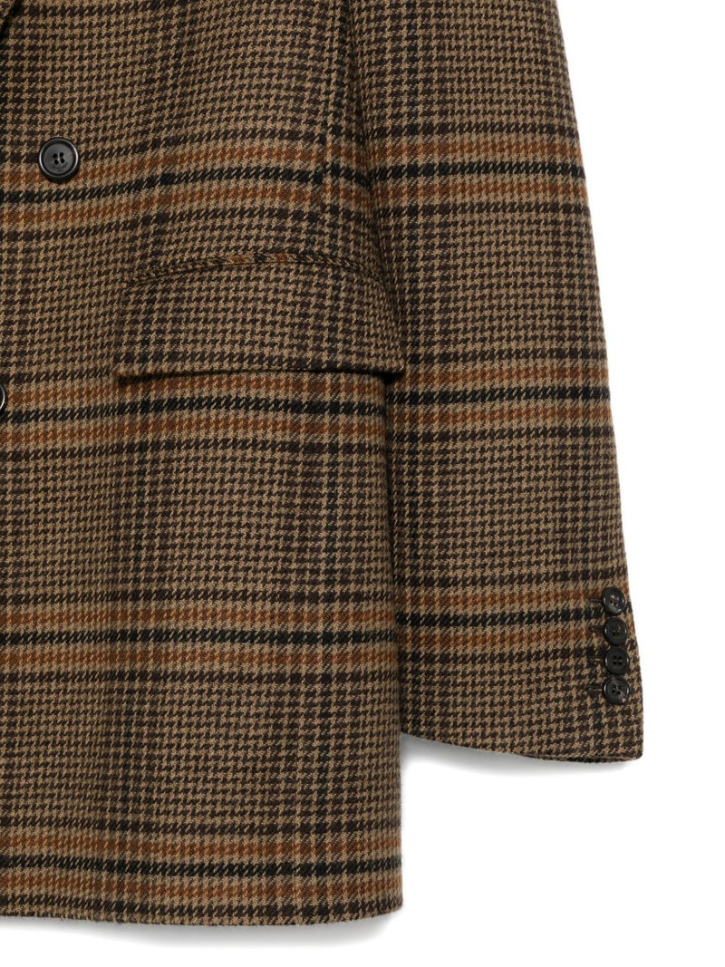 double-breasted checked blazer 3
