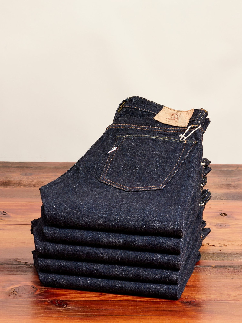 XX-013 14oz Rinsed Selvedge Denim - Slim Tapered Fit - 1