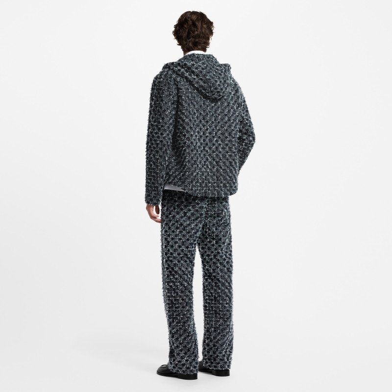 Flocked Monogram Denim Skate Pants 3