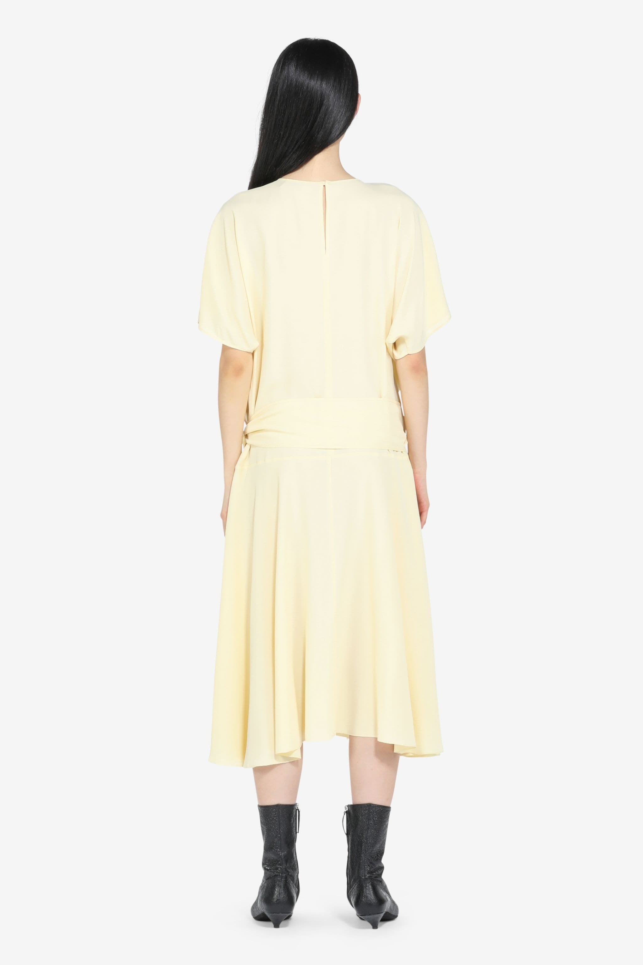 DETACHABLE-SLEEVE DRESS - 2