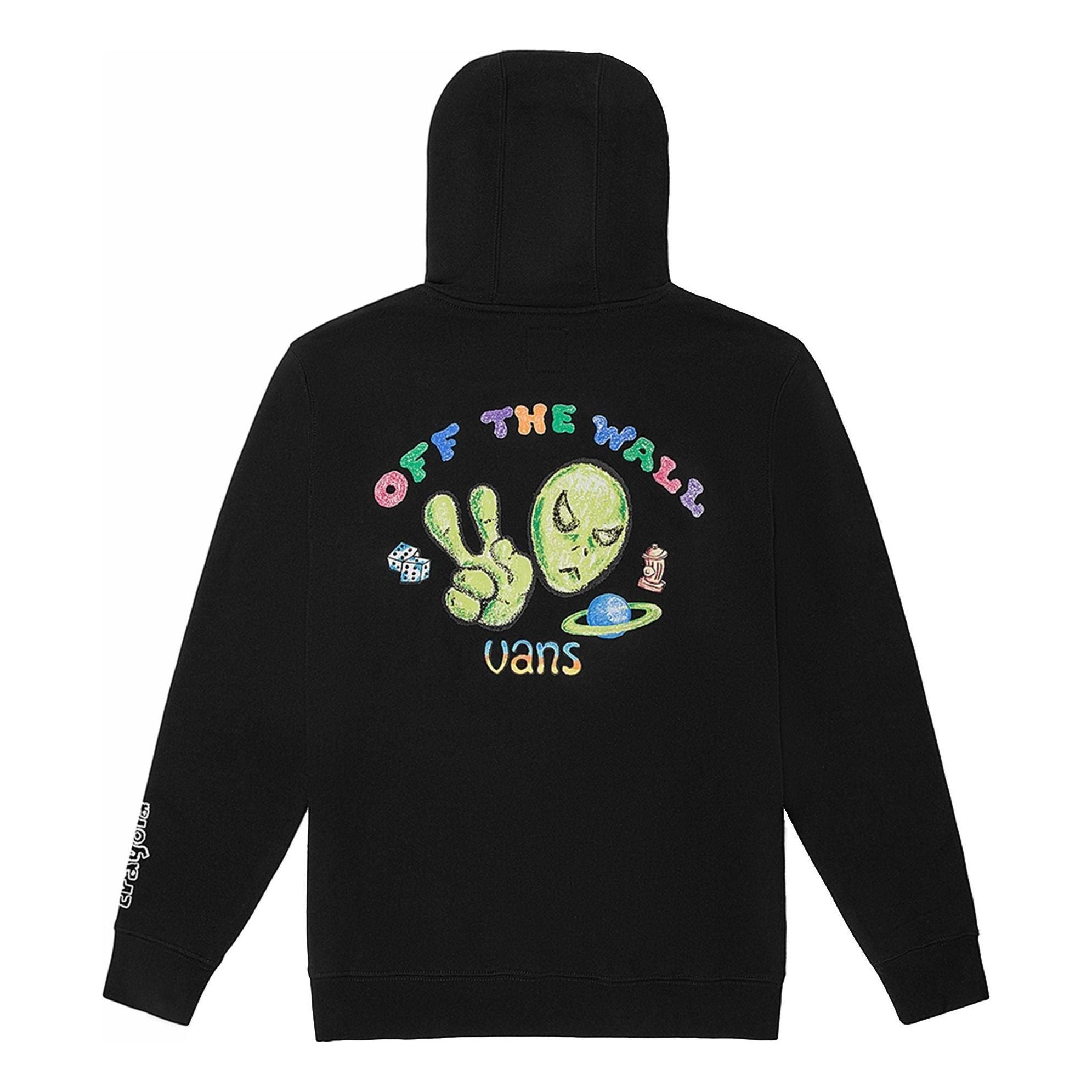 Vans x Crayola Fleece Pullover Hoodie 'Black' VN0A7SFMYUY - 2