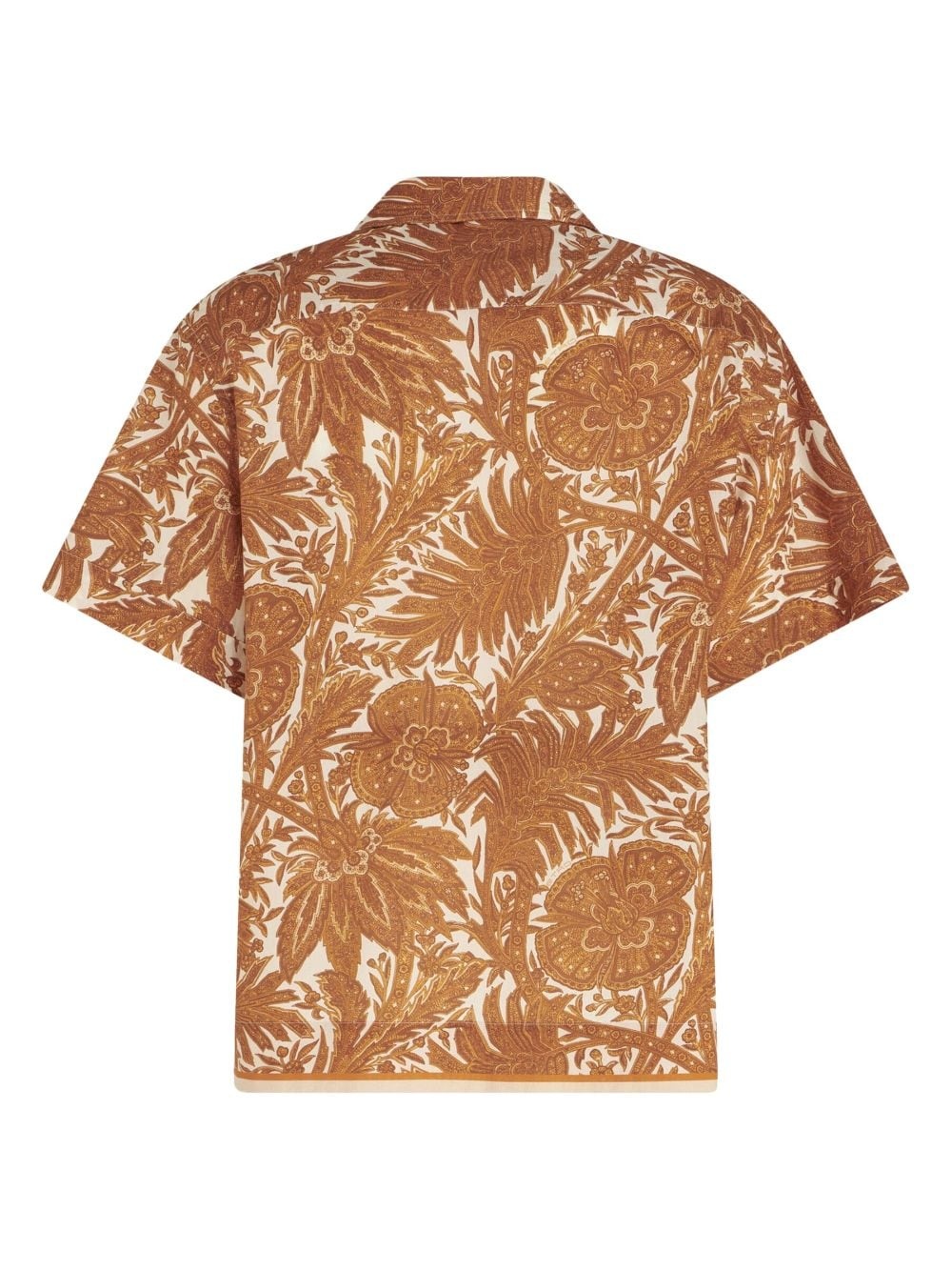 logo-embroidered cotton shirt - 6