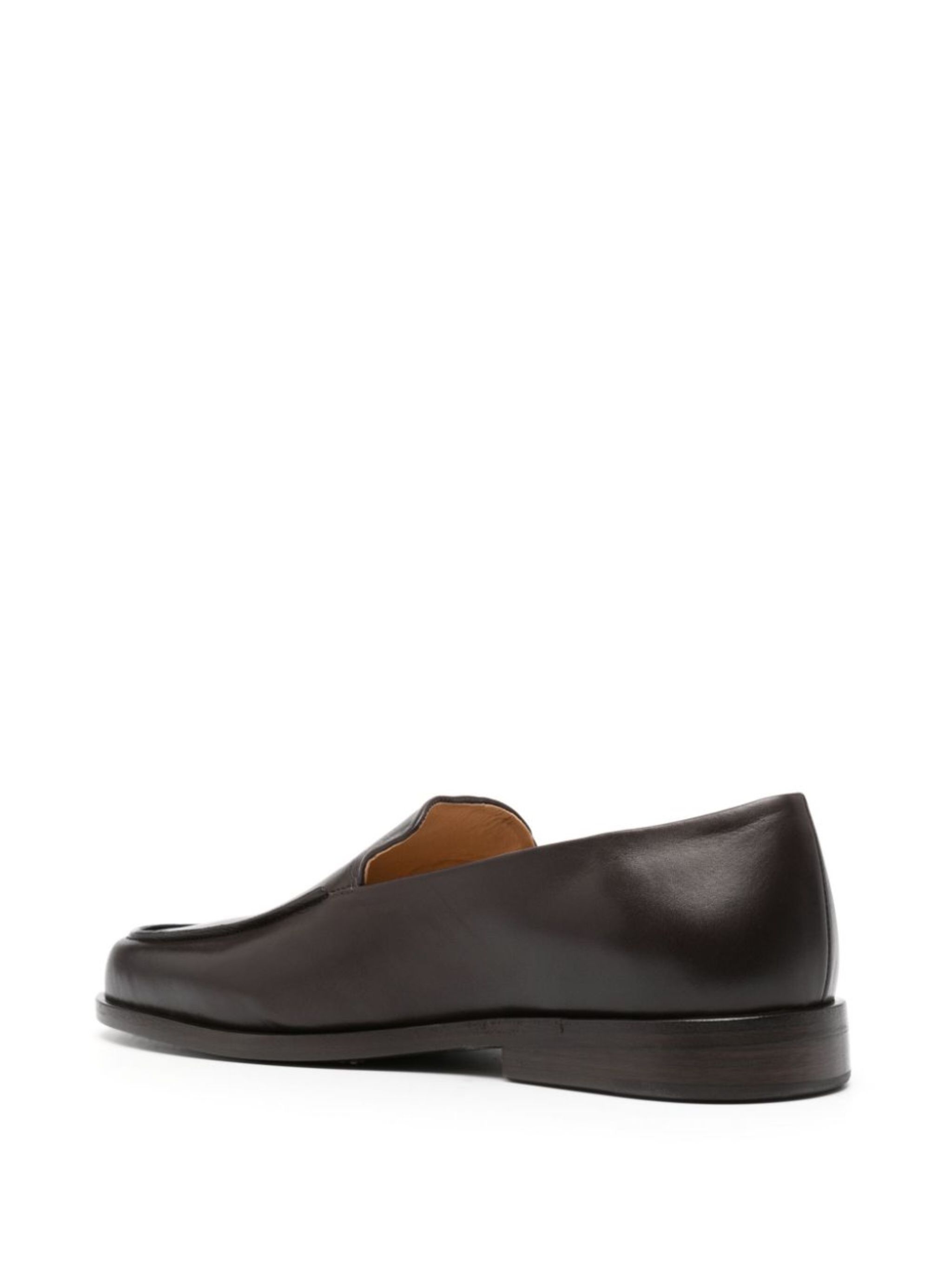 leather slip-on loafers - 3