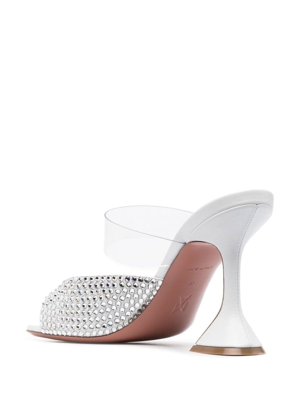 Paloma 95 mm crystal mules - 3