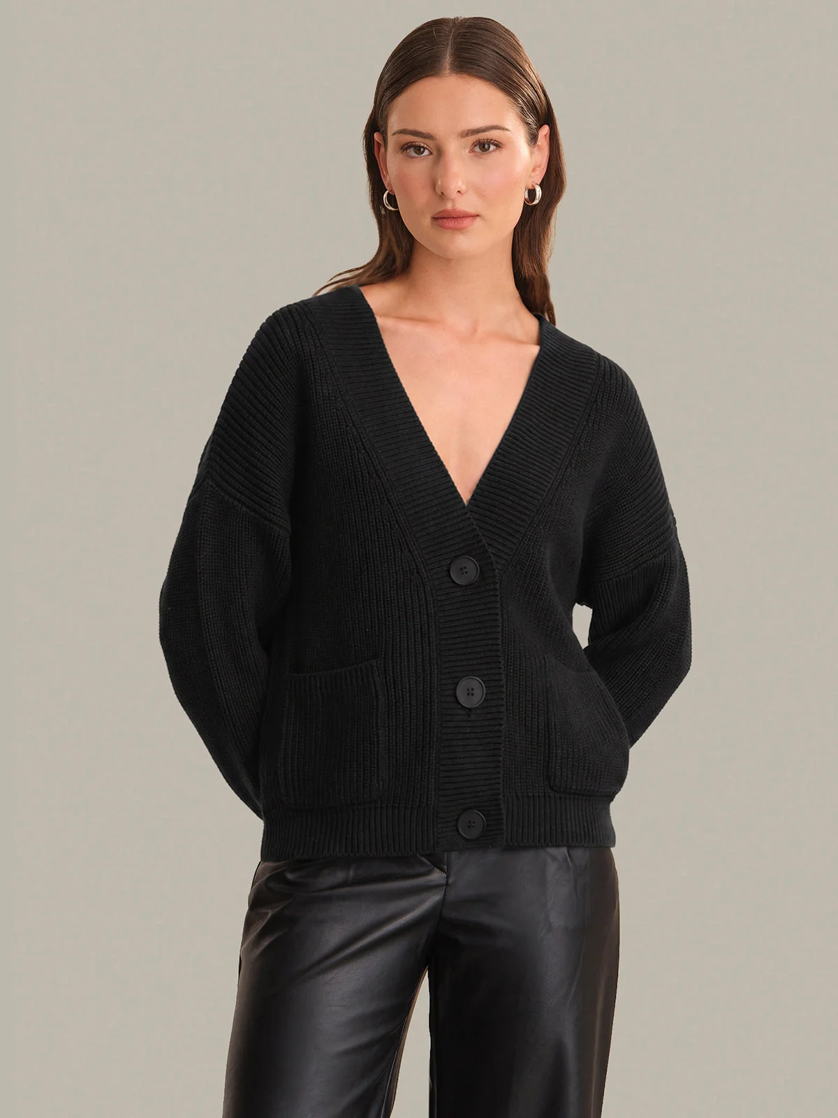 Celeste Relaxed Pocket Cardigan - 1