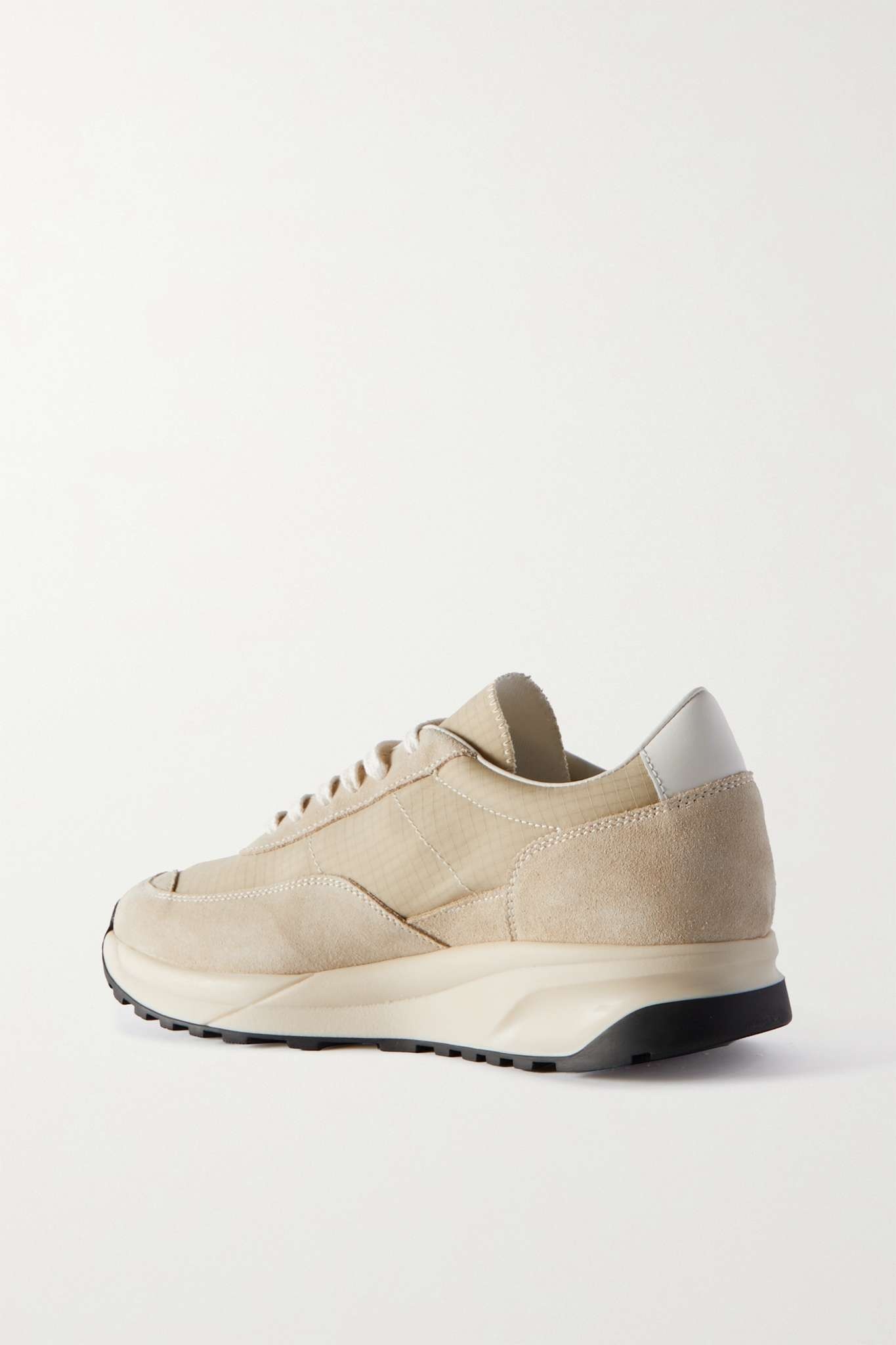 Track 80 leather-trimmed suede and ripstop sneakers - 3