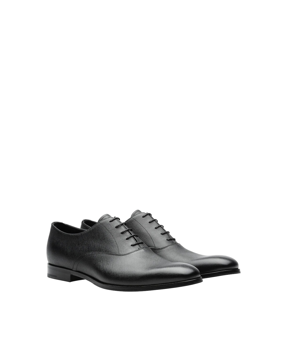 Saffiano leather Oxford shoes - 1