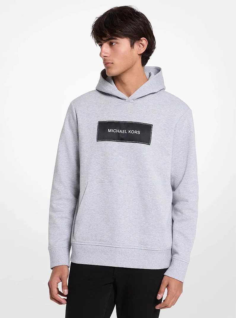 Logo Cotton Blend Hoodie - 1