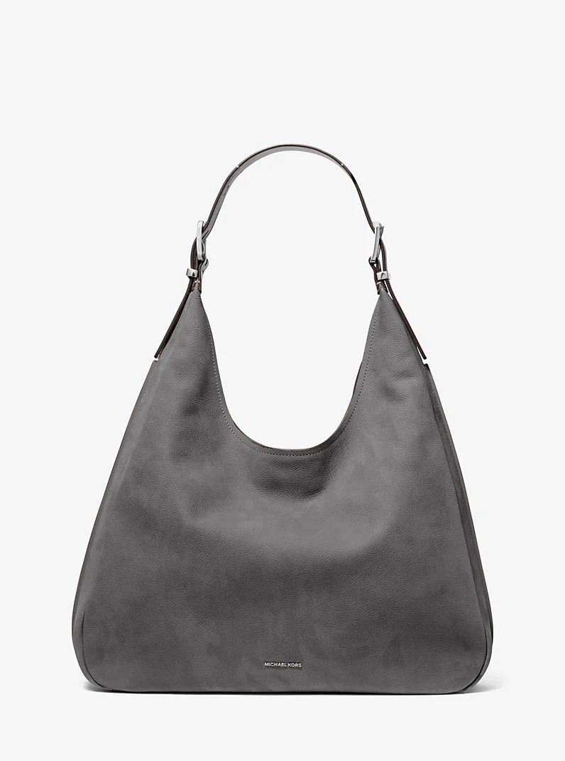 Nolita Large Nubuck Hobo Shoulder Bag - 1