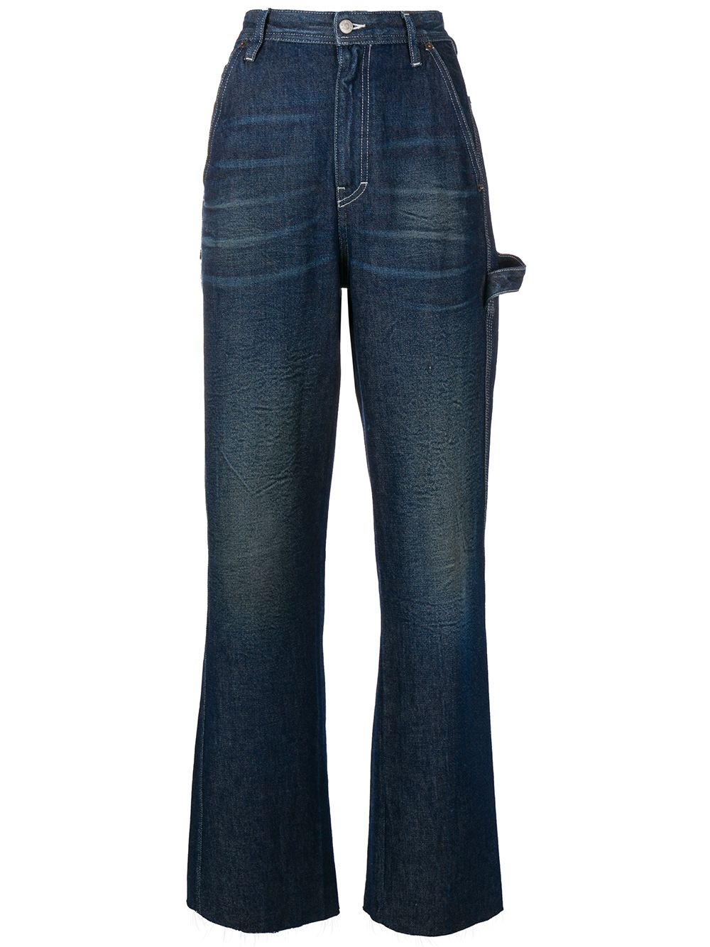 flared high waisted jeans - 1