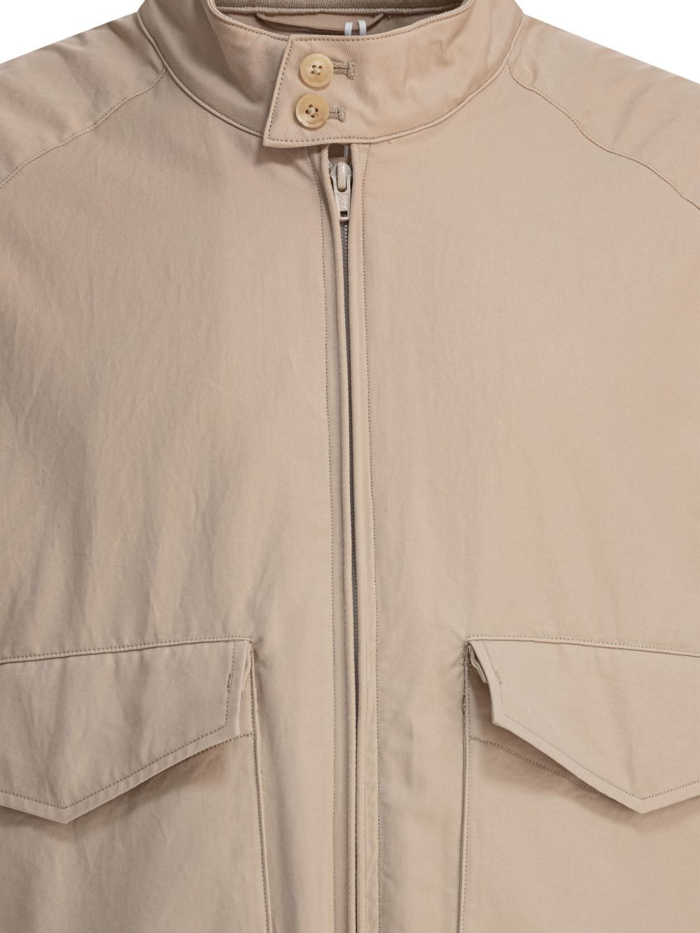 zip-fastening flap-pocket jacket - 5