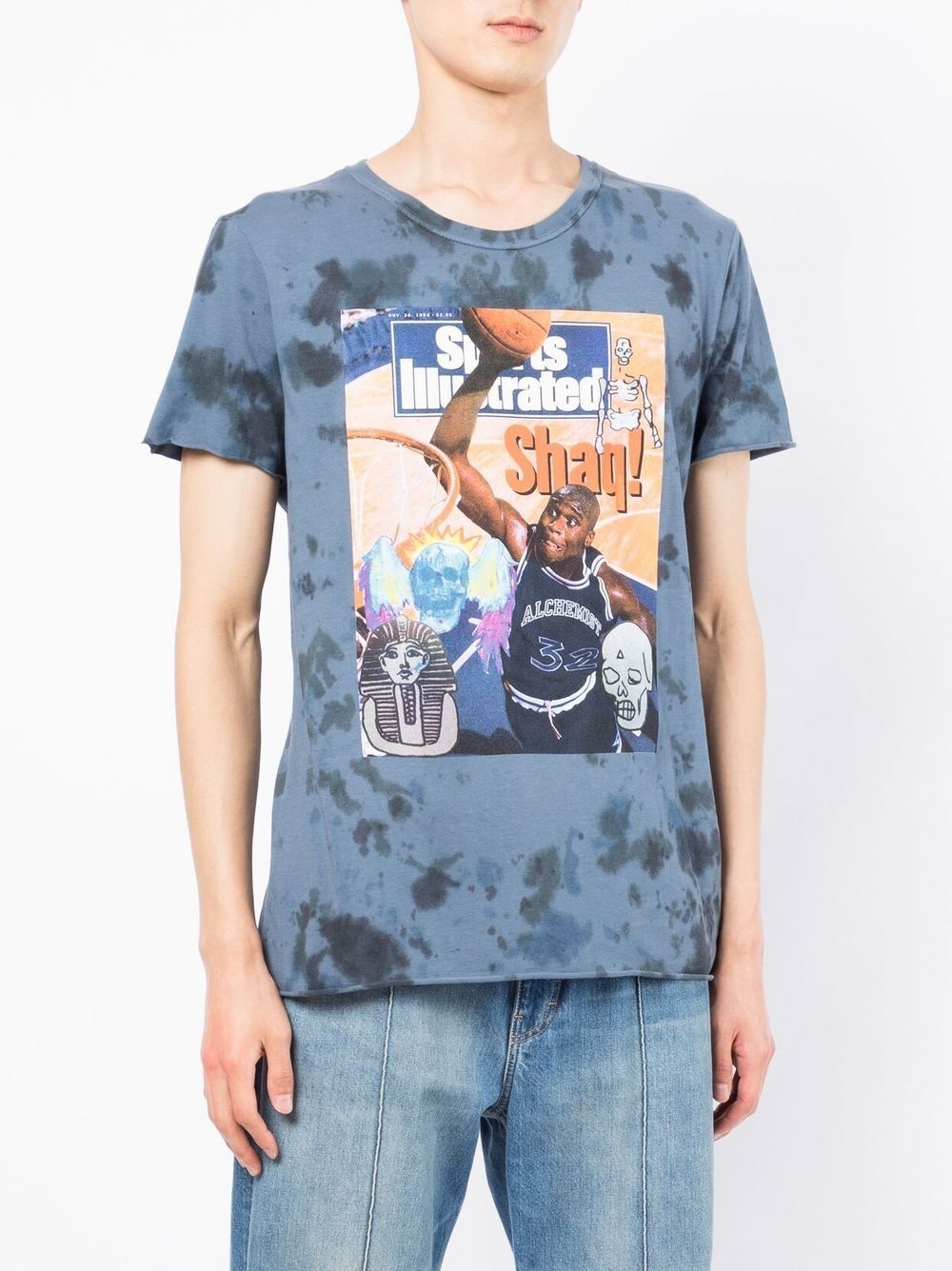 graphic print tie-dye T-shirt - 3