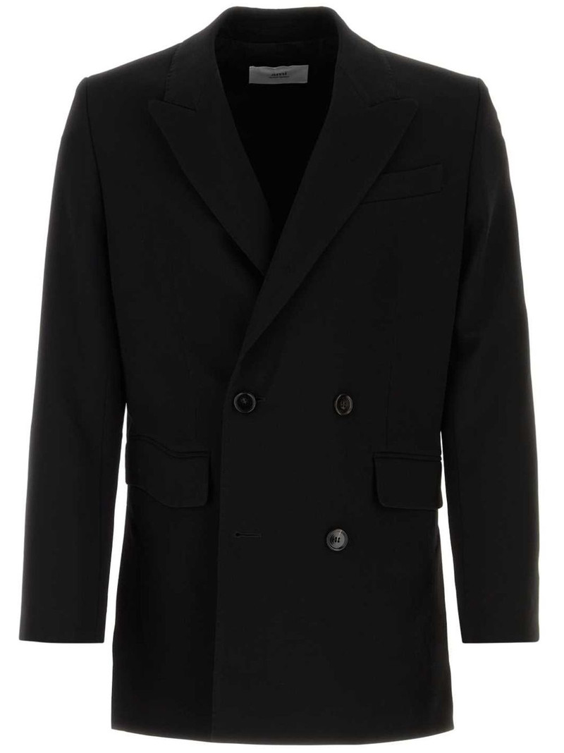 double-breasted virgin wool blazer 1