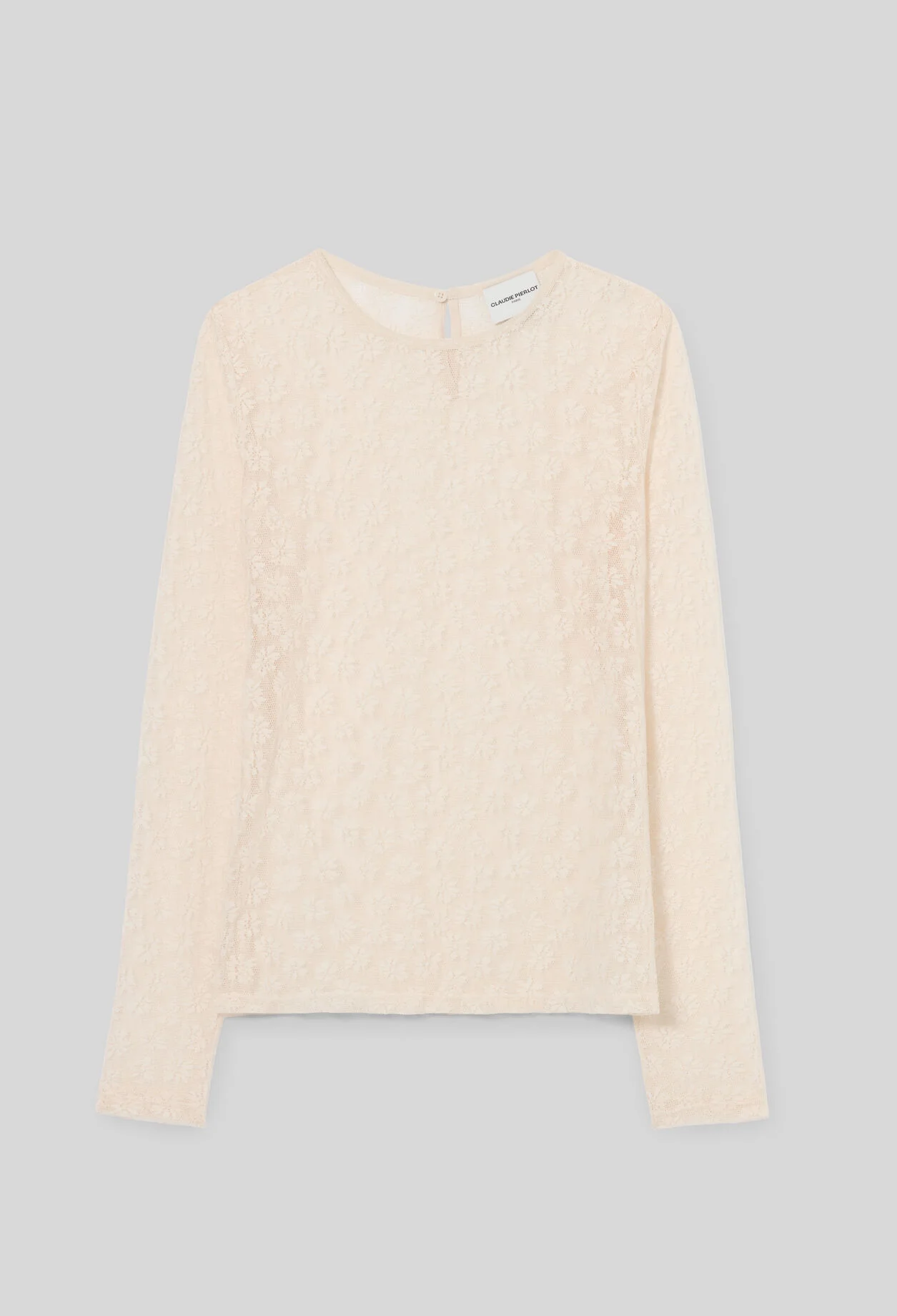 LONG-SLEEVED LACE T-SHIRT - 1