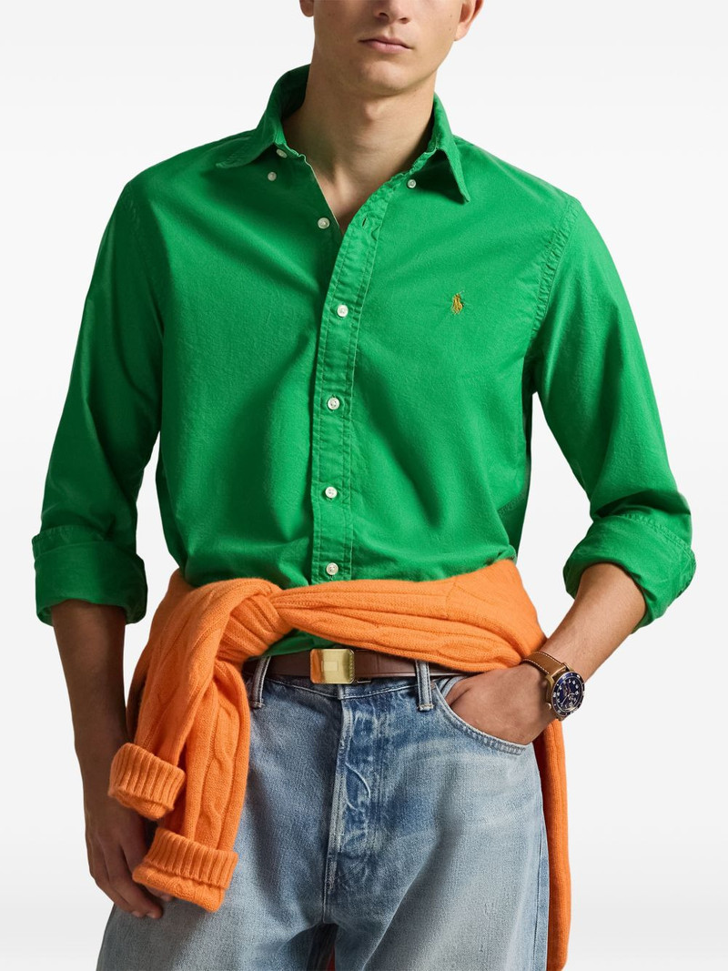 buttoned logo shirt 3